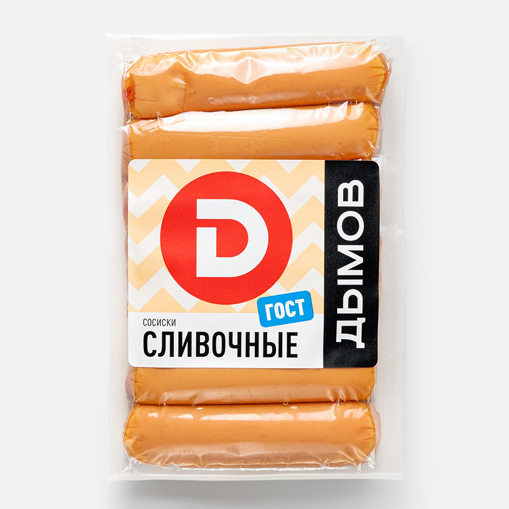 

Сосиски Дымов сливочные ГОСТ 300 г