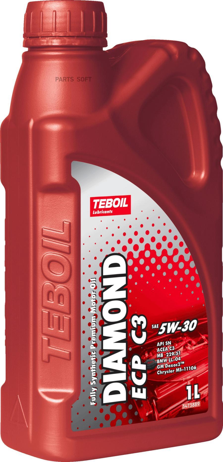 Моторное масло Teboil синтетическое 5w30 Diamond Ecp C3 Api Sn 1л
