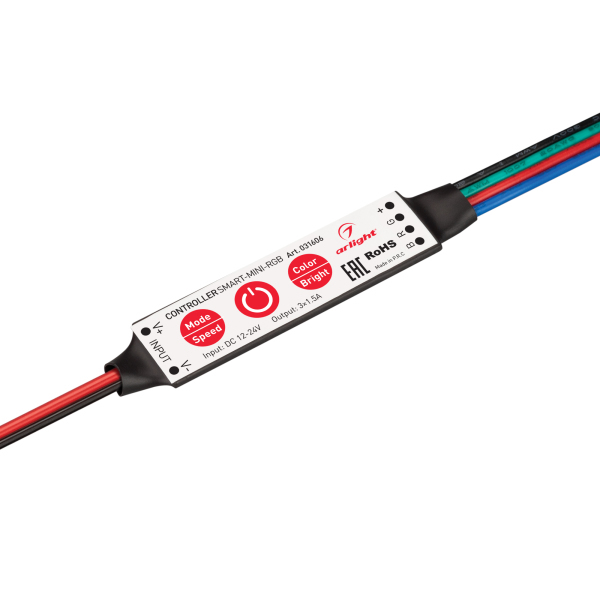 

Контроллер Arlight Smart-Mini-RGB 031606, Белый, 031606 Smart контроллер