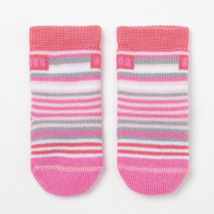 

Носки детские махровые, цвет розовый, размер 9-10, 4489729