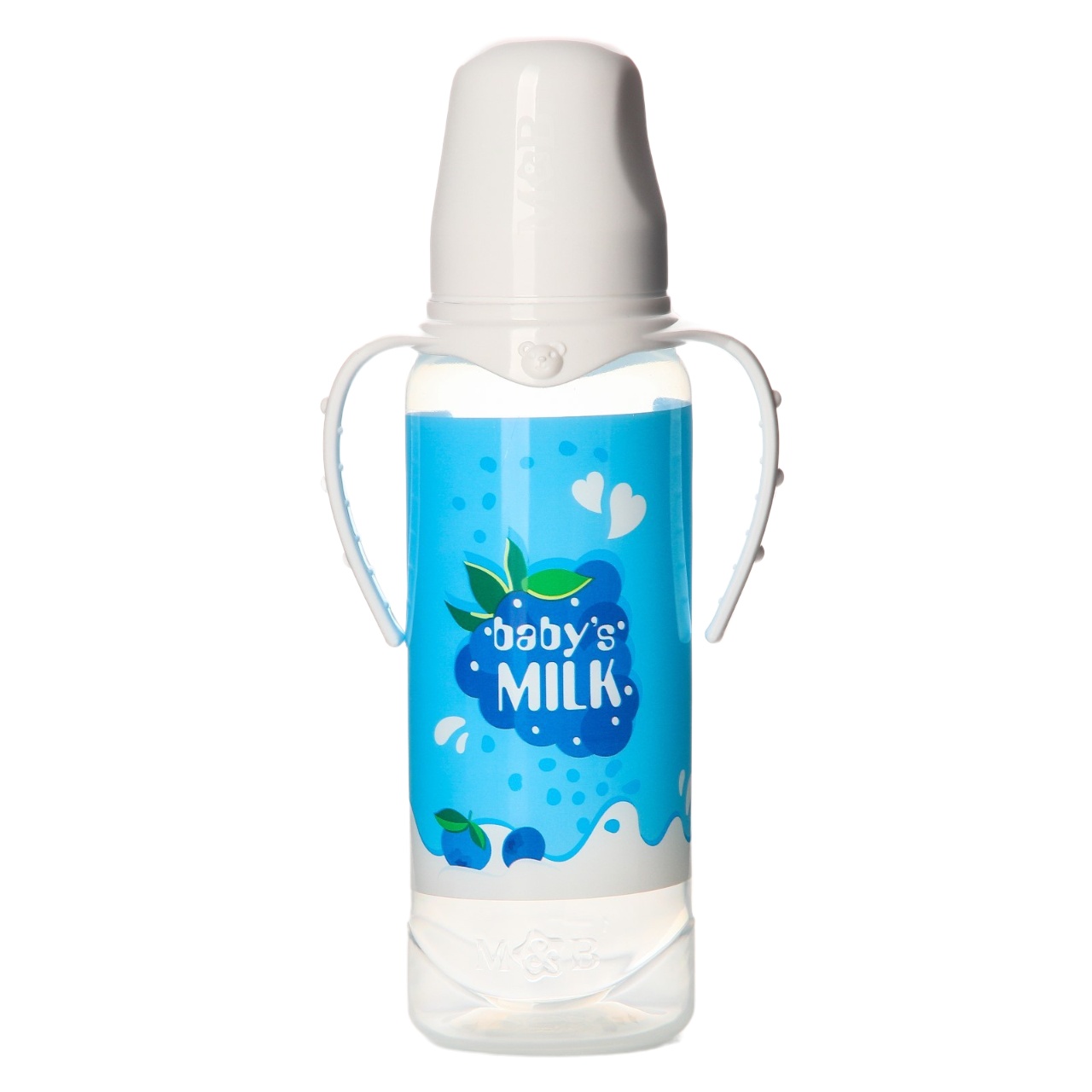 фото Бутылочка для кормления "молочный коктейль" 250 мл цилиндр, с ручками mum&baby