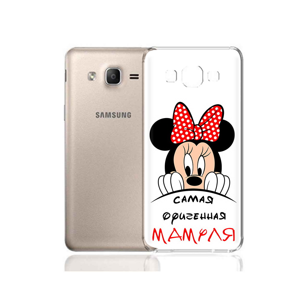 

Чехол MyPads Tocco для Samsung Galaxy A7 (2015) Самая лучшая мамуля Мини Маус, Прозрачный, Tocco