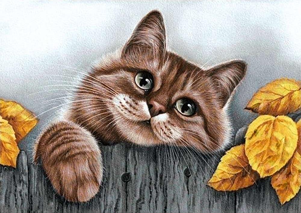 

Алмазная вышивка Гранни Деревенский кот, 38x27 см, Деревенский кот