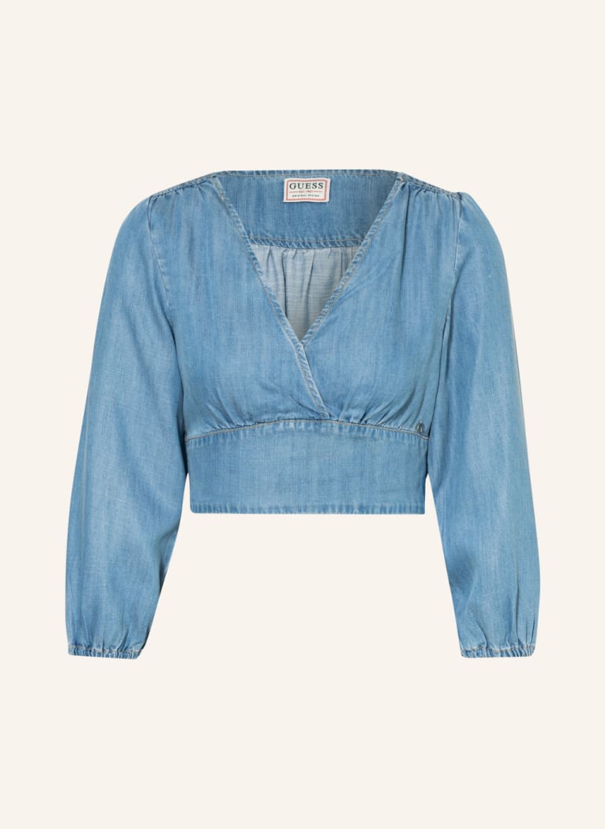 

Блуза женская Guess 1001256220 синяя S, 1001256220