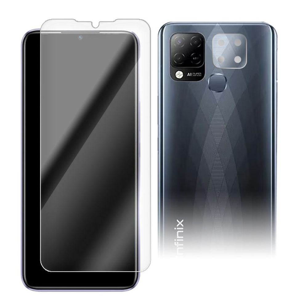 

Стекло защитное гибридное для INFINIX Hot 10T + защита камеры