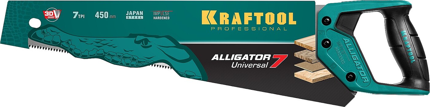

Ножовка по дереву UNIVERSAL 450 мм KRAFTOOL