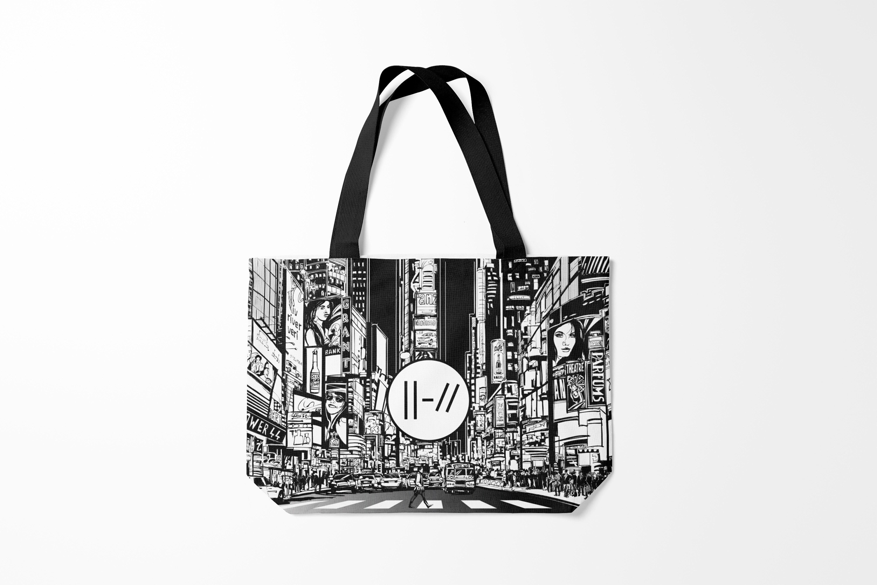 

Сумка шoппер унисекс Burnettie Twenty one pilots 5, черный, Twenty one pilots 5