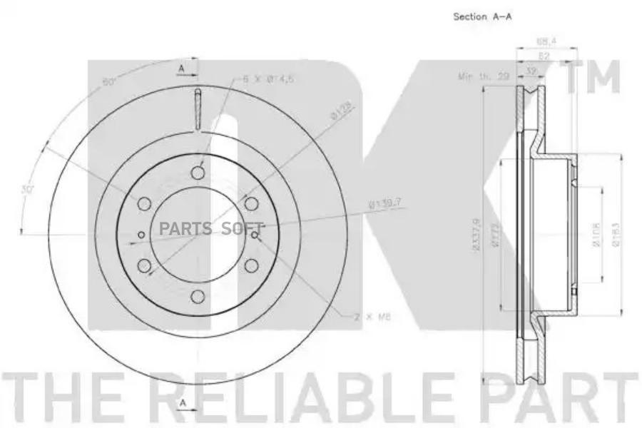 

2045150nk_диск тормозной передний toyota land cruiser 4.0/3.0d-4d 03>