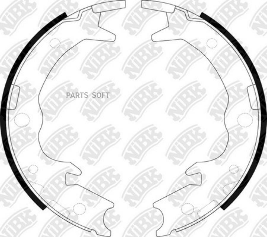 

Тормозные колодки NiBK барабанные fn0570