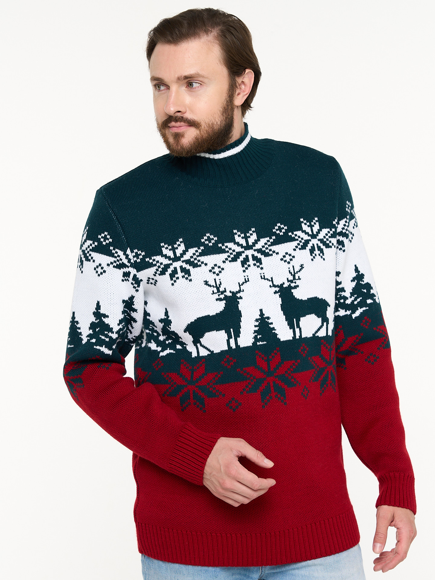 

Свитер мужской NEWVAY 9232-99009 зеленый, 50 RU, 9232-99009