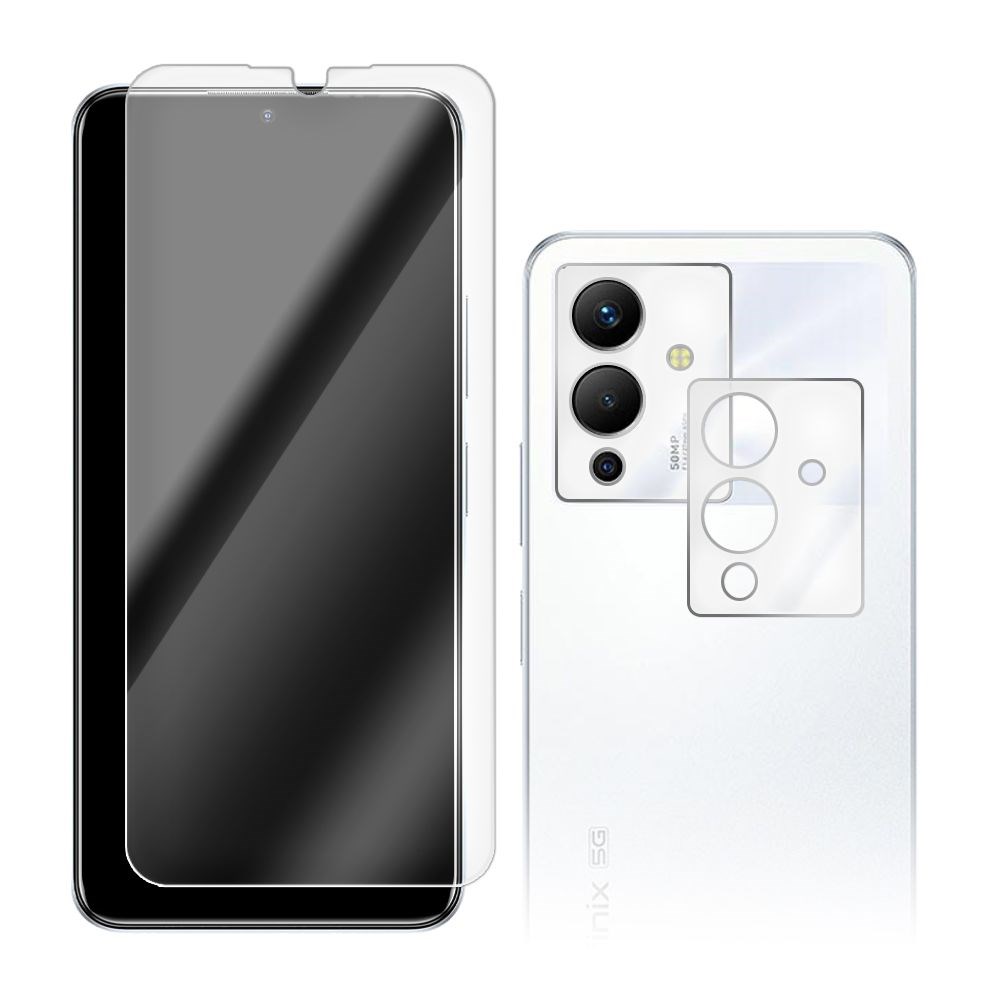 

Стекло защитное гибридное для INFINIX Note 12 5G + защита камеры