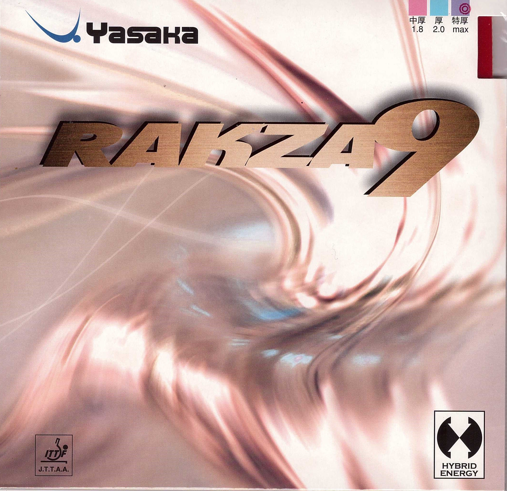 фото Накладка для настольного тенниса yasaka rakza 9, red, max