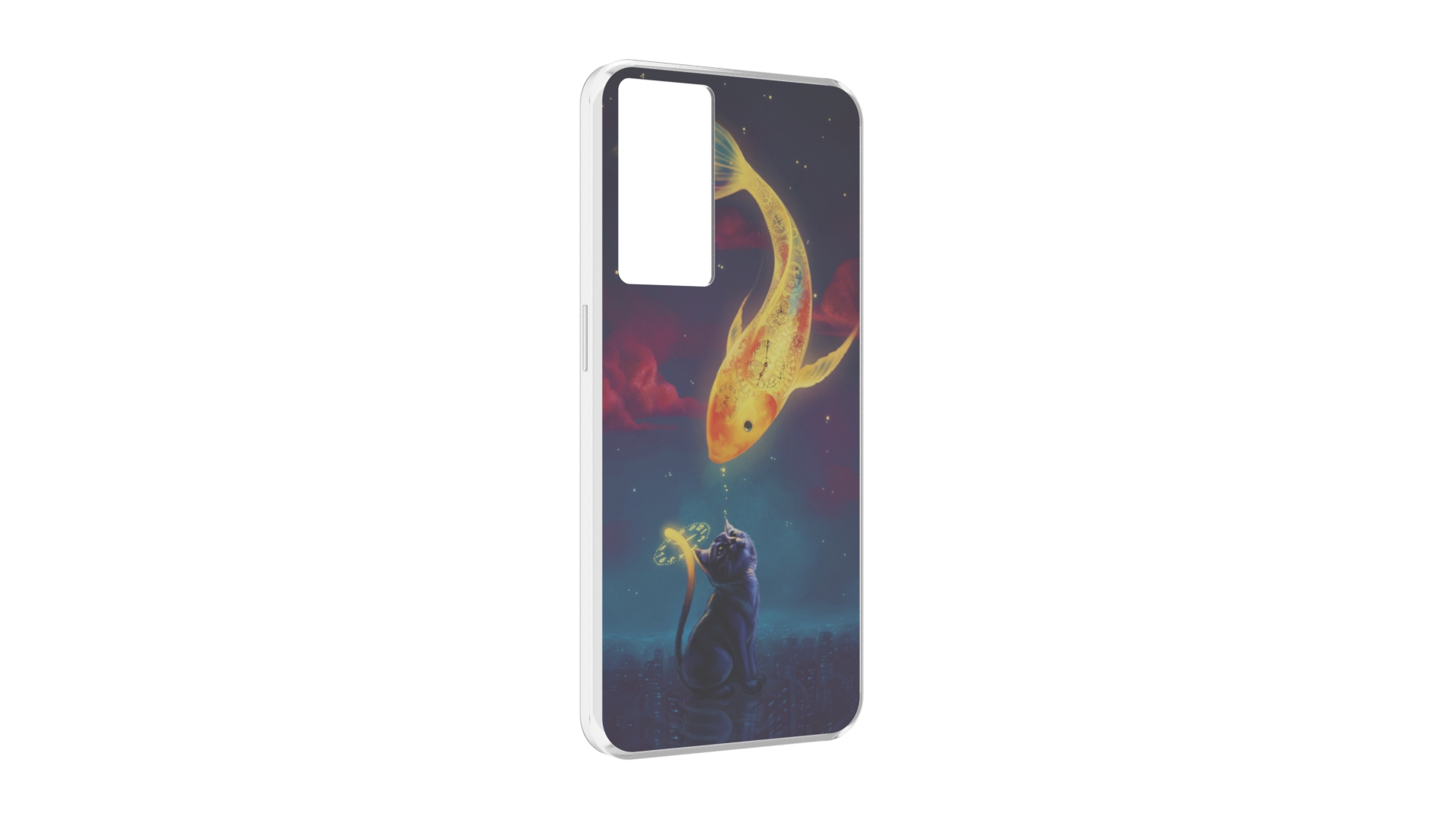 

Чехол MyPads золотая-рыбка-часовая для OPPO A96 5G / Reno7 Lite / Reno 7Z / F12 Pro 5G, Прозрачный, Tocco