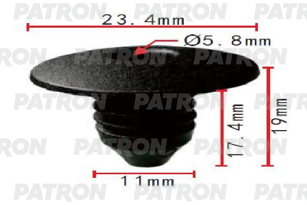 

Клипса Пластмассовая Patron P371995