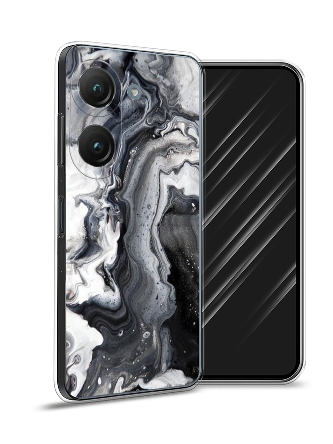

Чехол Awog на Asus ZenFone 9 "Бело-черные сложные полосы", Серый;серебристый;белый, 44850-3