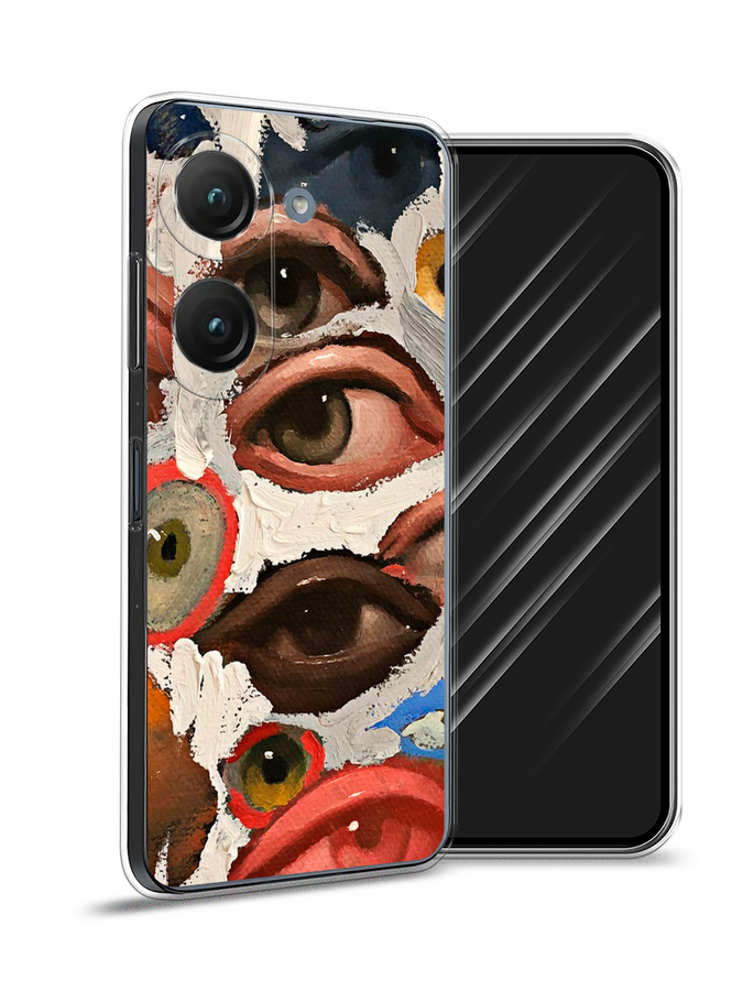 

Чехол Awog на Asus ZenFone 9 "Глаза масляная живопись", Серый;бежевый;красный, 44950-7