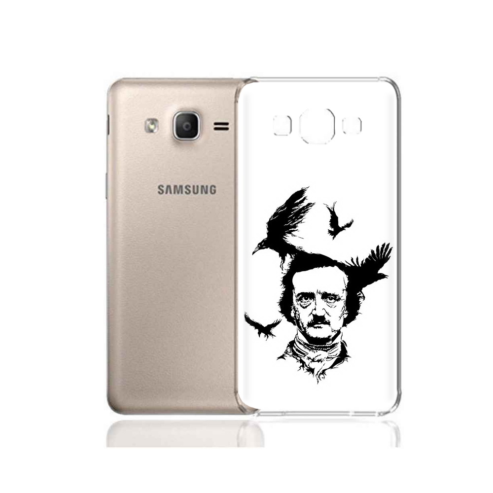 

Чехол MyPads Tocco для Samsung Galaxy A7 (2015) Эдгар Аллан черно белый (PT11625.595.204), Прозрачный, Tocco