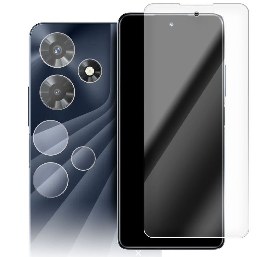 

Стекло защитное гибридное для INFINIX Hot 30 + защита камеры
