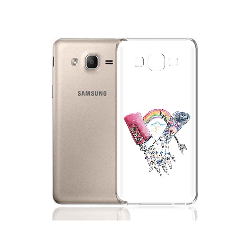 

Чехол MyPads Tocco для Samsung Galaxy A7 (2015) абстракция руки в татуировках, Прозрачный, Tocco