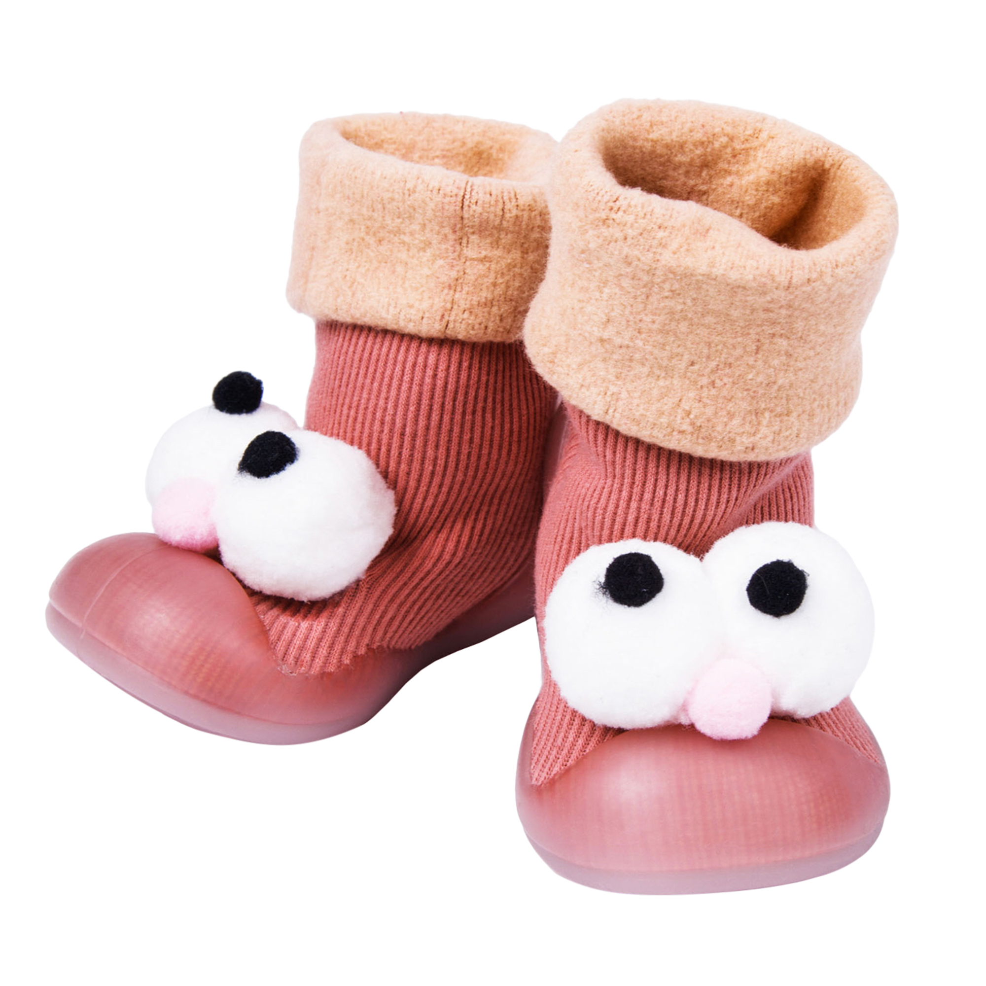 

Ботиночки-носочки Amarobaby First Step Fancy розовые, с дышащей подошвой, р. 22, Розовый, AB-OB21-FSFC2