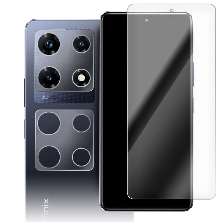 

Стекло защитное гибридное для INFINIX Note 30 Pro + защита камеры