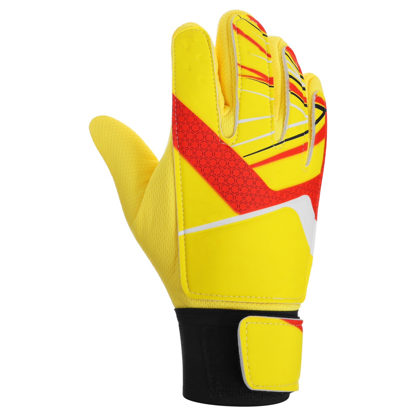Вратарские перчатки ONLYTOP 3912371, размер 6, цвет желтый