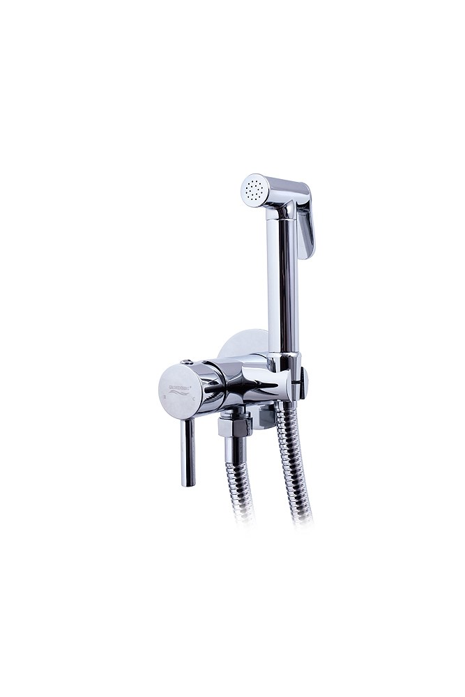 Смеситель встраиваемый с гигиеническим душем Grocenberg GB001Х хром