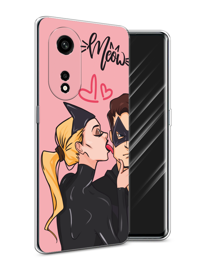 

Чехол Awog на Oppo A1 Pro "Kiss of Cat Woman", Розовый;черный;бежевый, 2512250-1