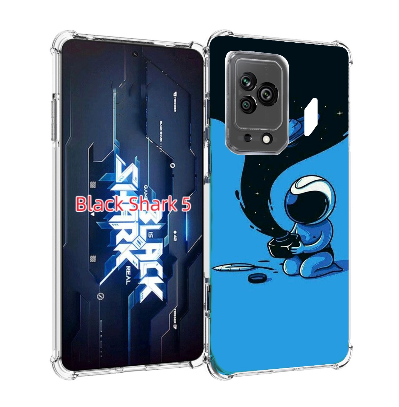 

Чехол MyPads космос из черной краски для Xiaomi Black Shark 5, Прозрачный, Tocco