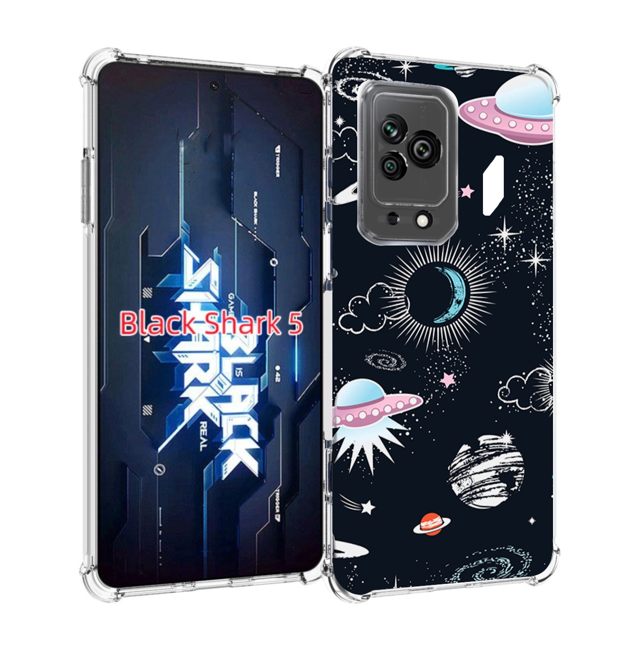 Чехол MyPads космос-мини-картинки для Xiaomi Black Shark 5 Tocco