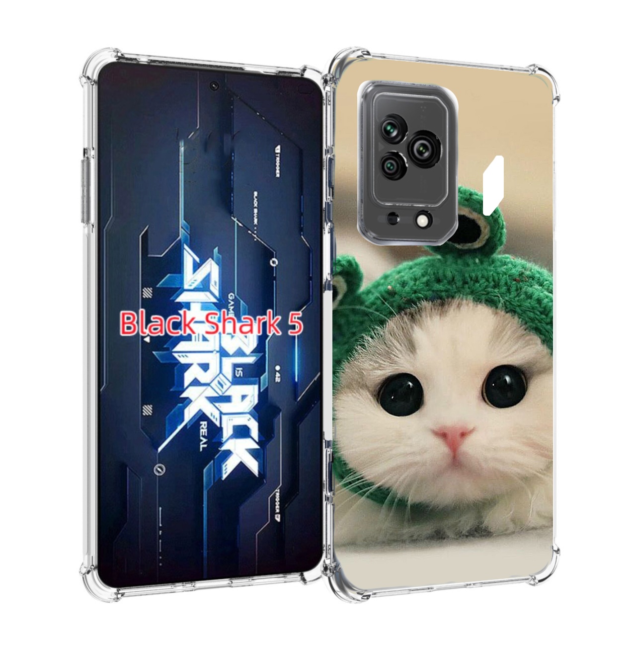 

Чехол MyPads кот-лягушка детский для Xiaomi Black Shark 5, Прозрачный, Tocco