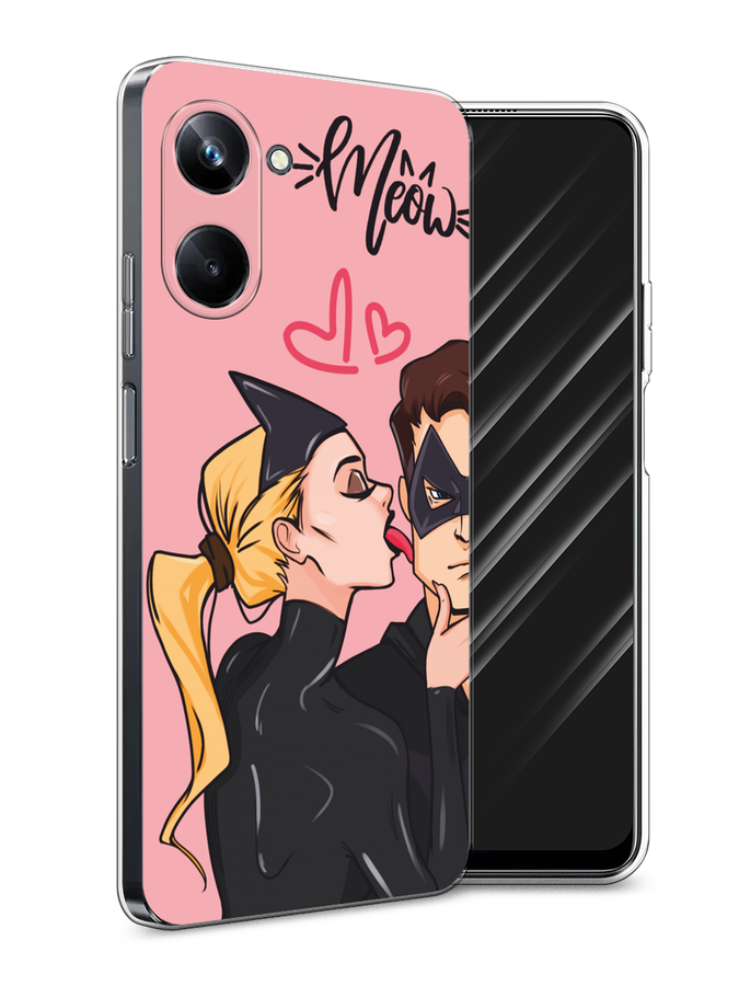 

Чехол Awog на Realme 10 Pro "Kiss of Cat Woman", Розовый;черный;бежевый, 2512550-1