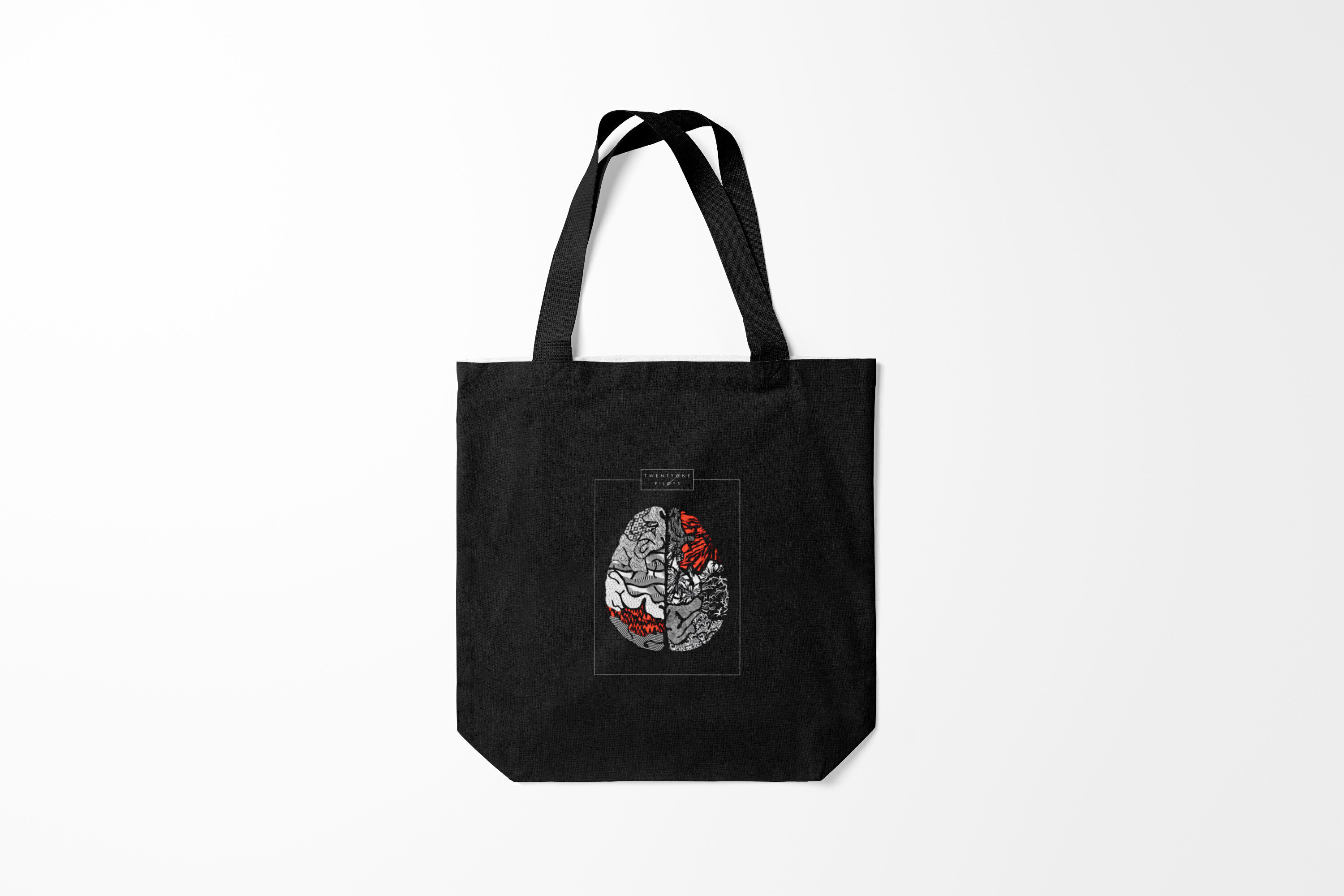 

Сумка шoппер унисекс Burnettie Twenty one pilots TOP, черный, Twenty one pilots TOP