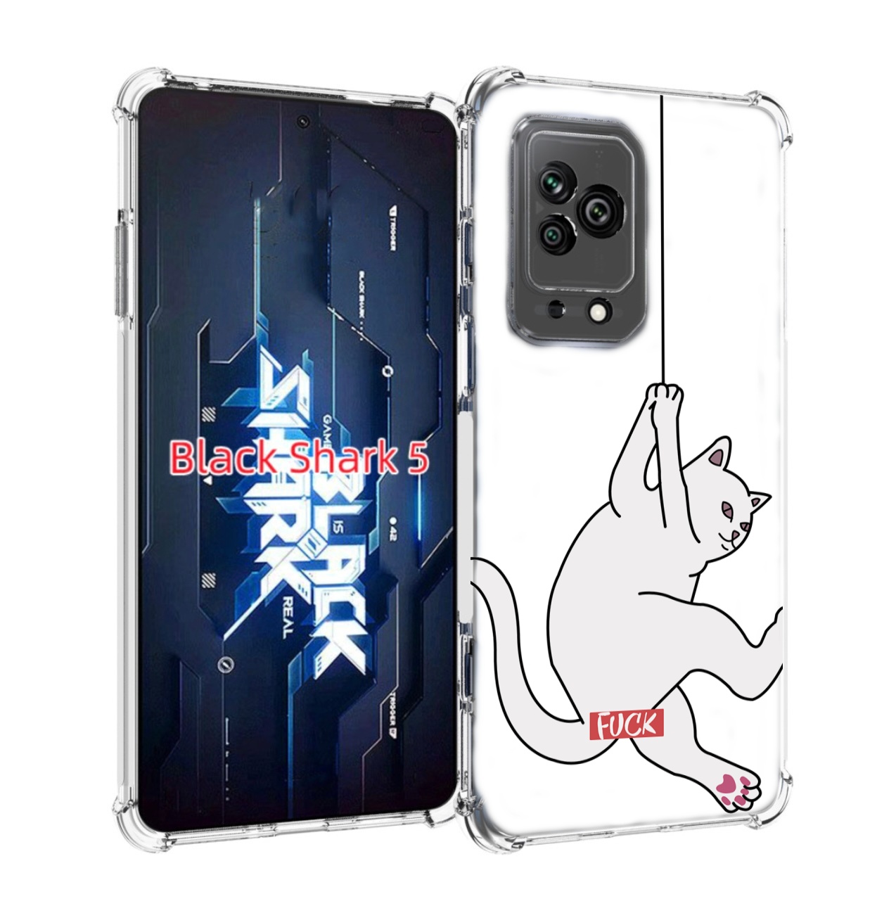 

Чехол MyPads котяра-на-веревке для Xiaomi Black Shark 5, Прозрачный, Tocco