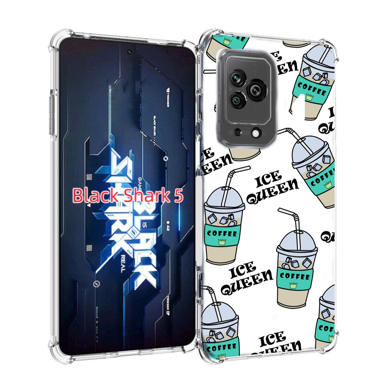 

Чехол MyPads кофе-с-льдом для Xiaomi Black Shark 5, Прозрачный, Tocco