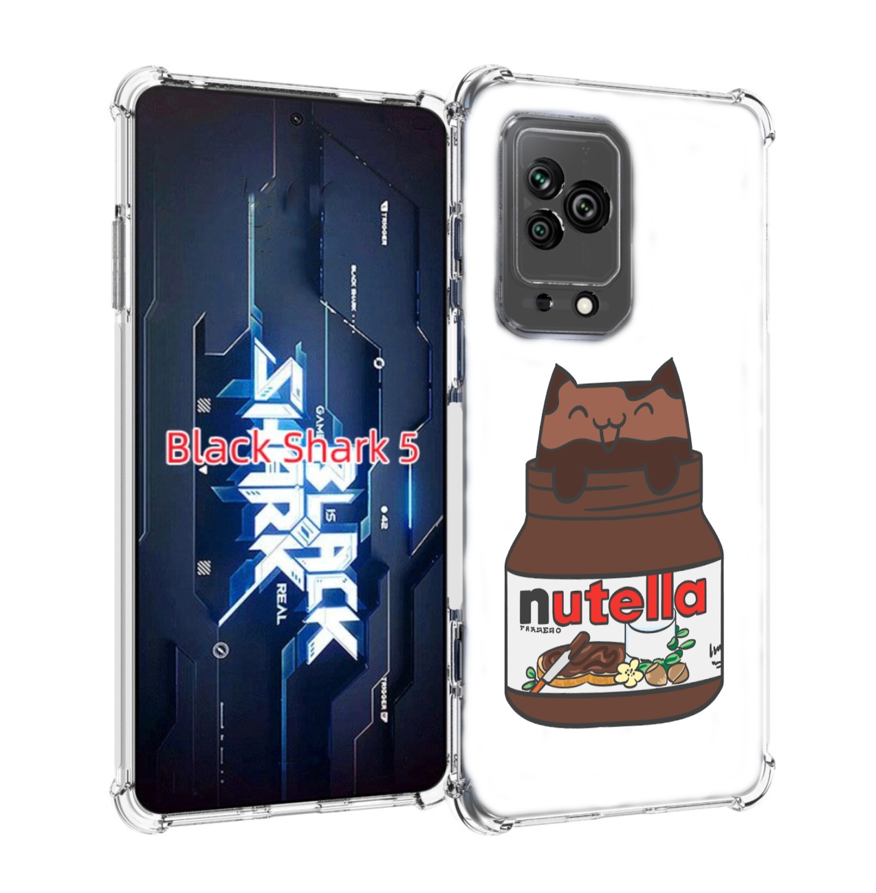 

Чехол MyPads кошечка-в-нутелле для Xiaomi Black Shark 5, Прозрачный, Tocco