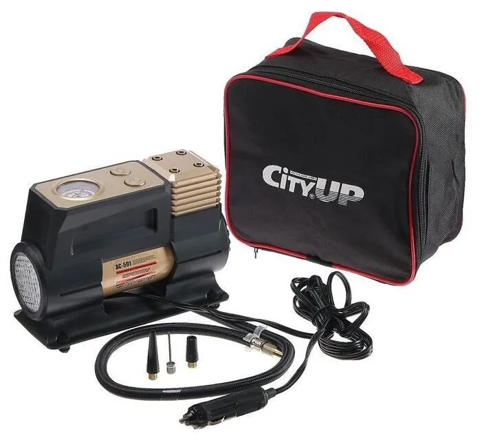 Компрессор автомобильный CityUP АС-591 Speedy, 35 л/мин 10 Атм 180 Вт