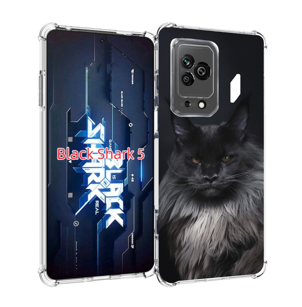 

Чехол MyPads кошка меин кун 2 для Xiaomi Black Shark 5, Прозрачный, Tocco