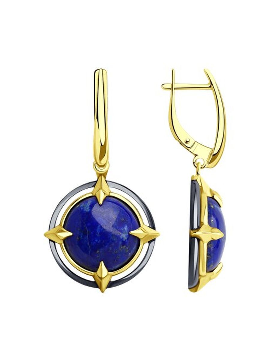 

Серьги из серебра TEO MAORI 893-321-01686-1, ляпис, 893-321-01686-1
