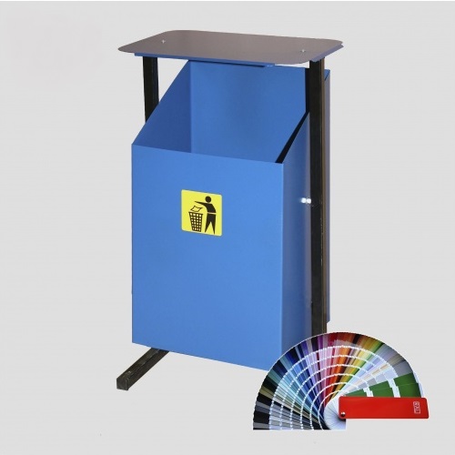 Урна стальная 24л Уралочка 2 с крышкой