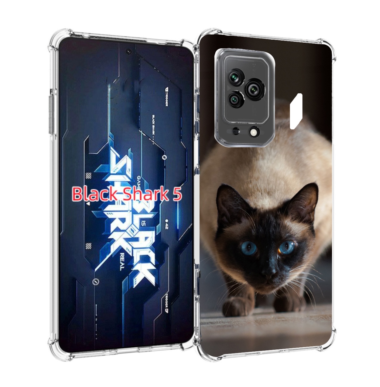 

Чехол MyPads кошка сиамская для Xiaomi Black Shark 5, Прозрачный, Tocco