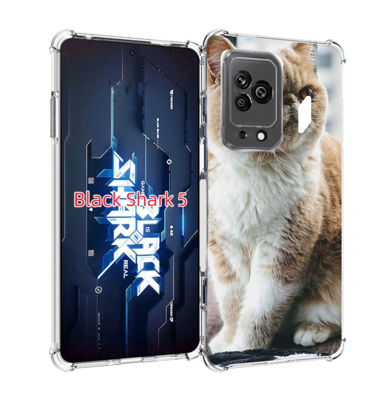 

Чехол MyPads кошка экзот для Xiaomi Black Shark 5, Прозрачный, Tocco