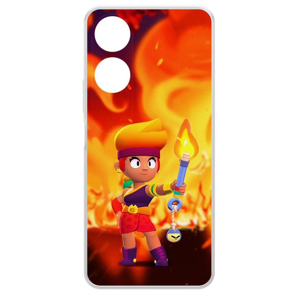 

Чехол-накладка Krutoff Clear Case Brawl Stars-Амбер для Honor X5 Plus, Прозрачный