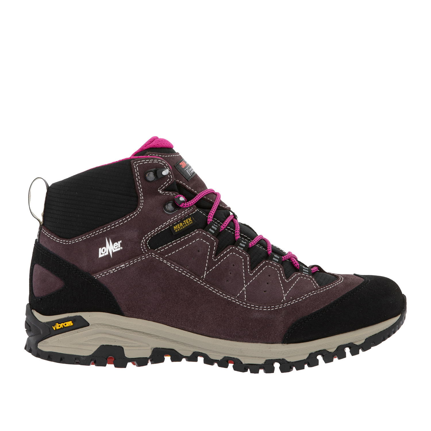 

Ботинки Lomer Sella High Mtx Suede Thinsulate Borgogna р.36 EU, Бордовый, Sella High Mtx Suede Thinsulate