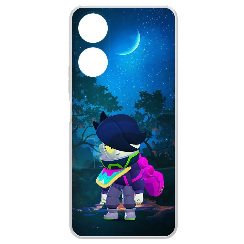 

Чехол-накладка Krutoff Clear Case Brawl Stars-Орочи Эдгар для Honor X5 Plus, Прозрачный