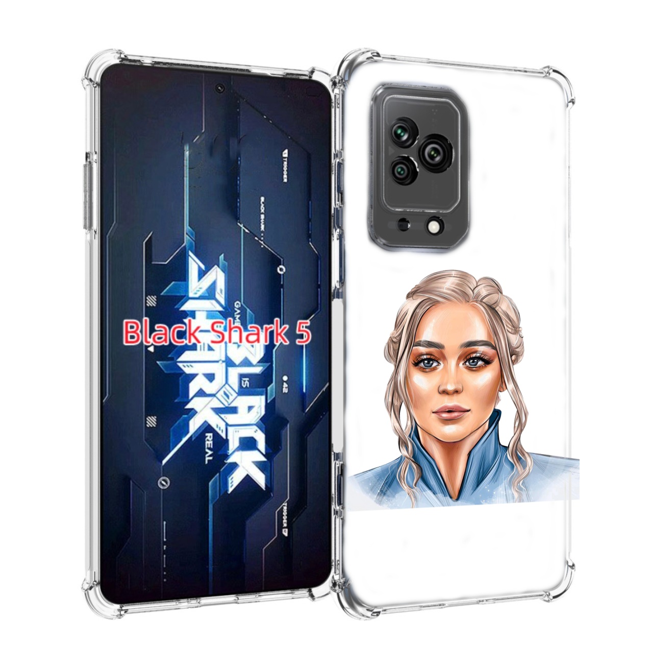 

Чехол MyPads красивая-нарисованная-девушка-блондинка женский для Xiaomi Black Shark 5, Прозрачный, Tocco