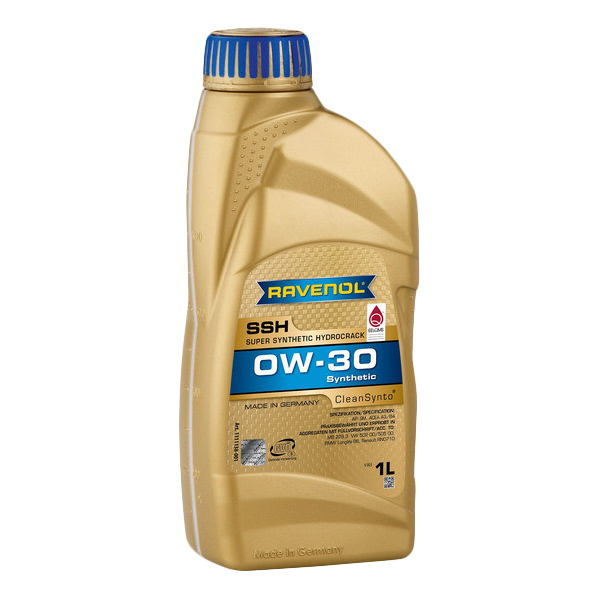 Моторное масло Ravenol Super Synthetic Hydrocrack Ssh Sae 0W30 1л