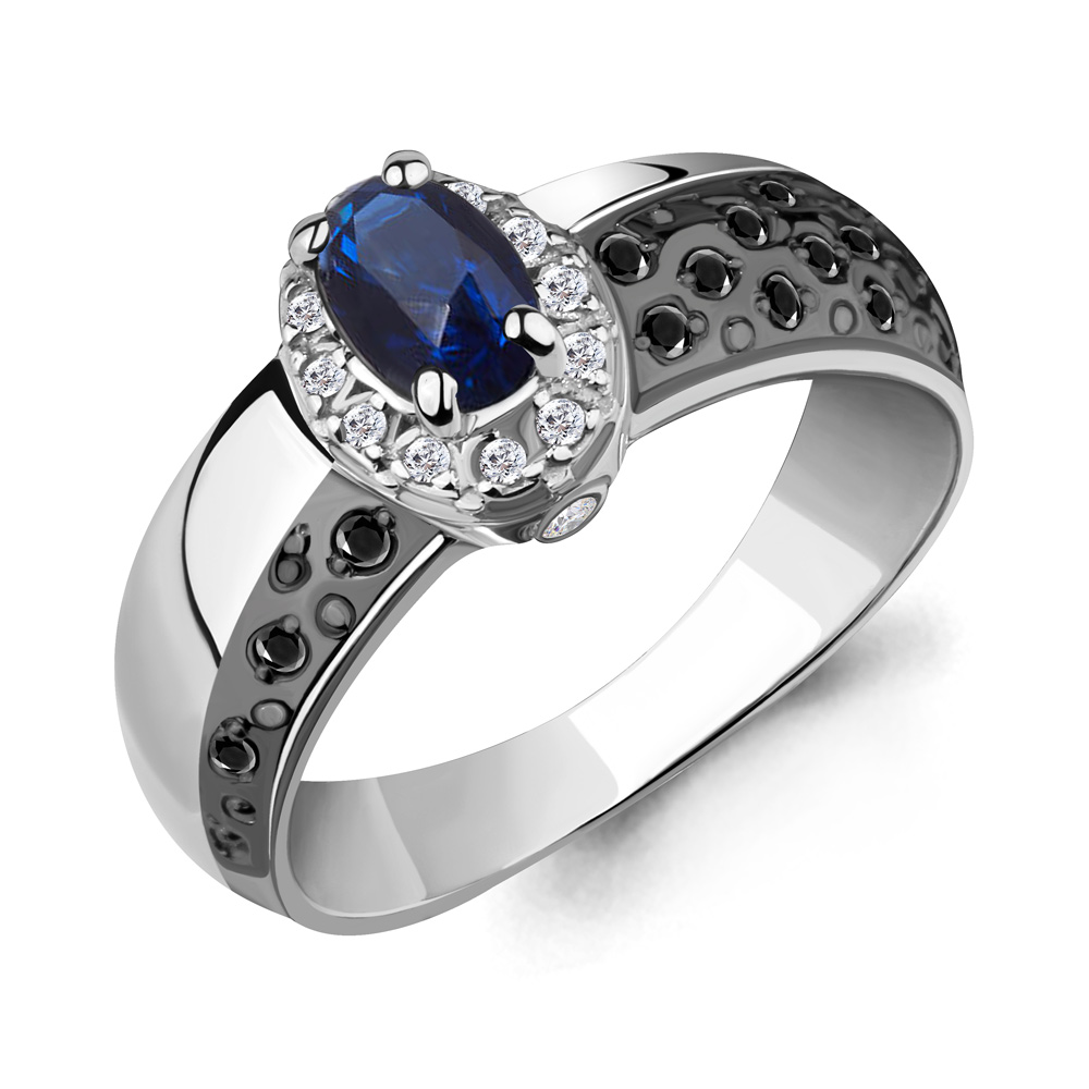 

Кольцо из белого золота с бриллиантом Aquamarine Aquamarine 963611АЧ_585_бз р, 963611АЧ_585_бз