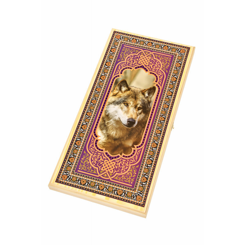 

Нарды шашки Lavochkashop Волк большие 1047/6i, Нарды шашки Волк большие
