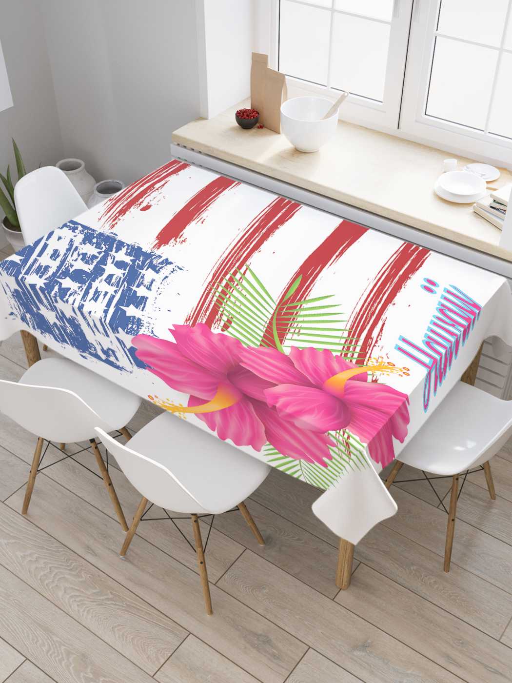 

Скатерть прямоугольная JoyArty "Американские Гавайи" из сатена, 180x145 см, Коричневый, Американские Гавайи